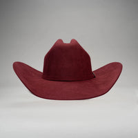 Men’s Rodeo Cartie 50X Texas Style Texana Cowboy Fur Felt Hat - Wine