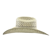 Men’s Tombstone 30X Johnson Style Bicolor Western Cowboy Shantung Straw Hat