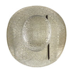 Tombstone Open Crown Sisol Vented Style Western Cowboy Shantung Straw Hat