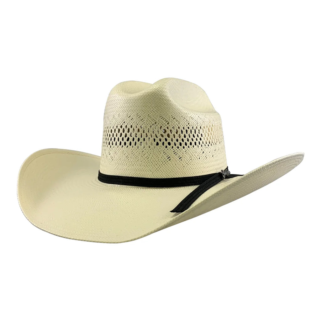 Men’s Tombstone 30X Mustang 3056 Style Vented Western Cowboy Shantung Straw Hat
