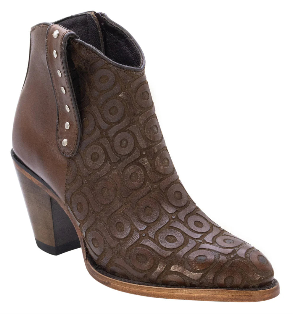 Women´s Silverton Sandra All Leather Snip Toe Short Boots-Honey