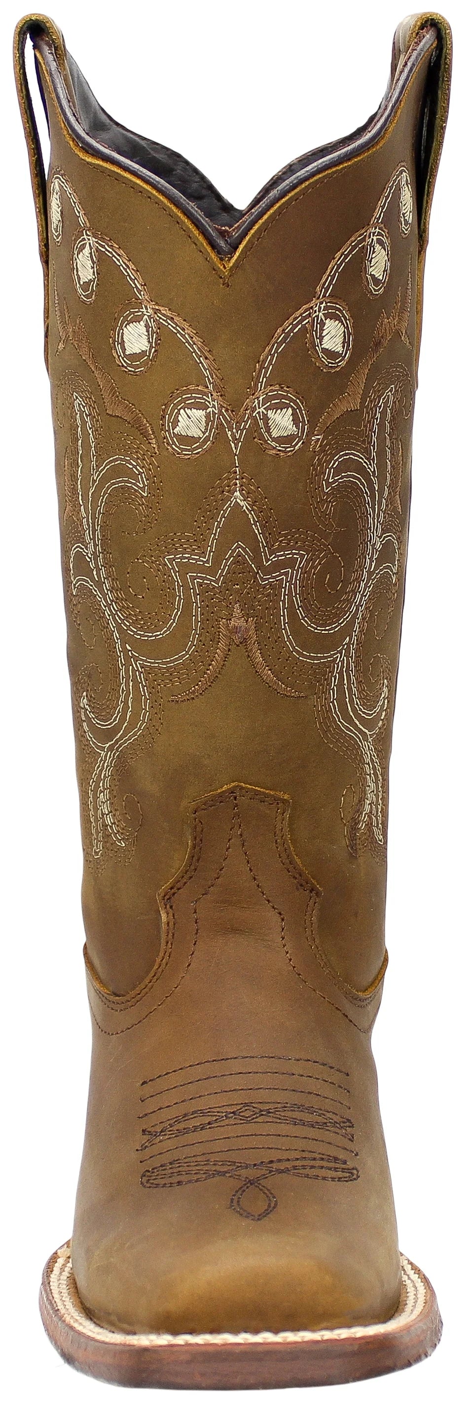 Women´s Silverton Sara All Leather Square Toe Boots-Tobacco
