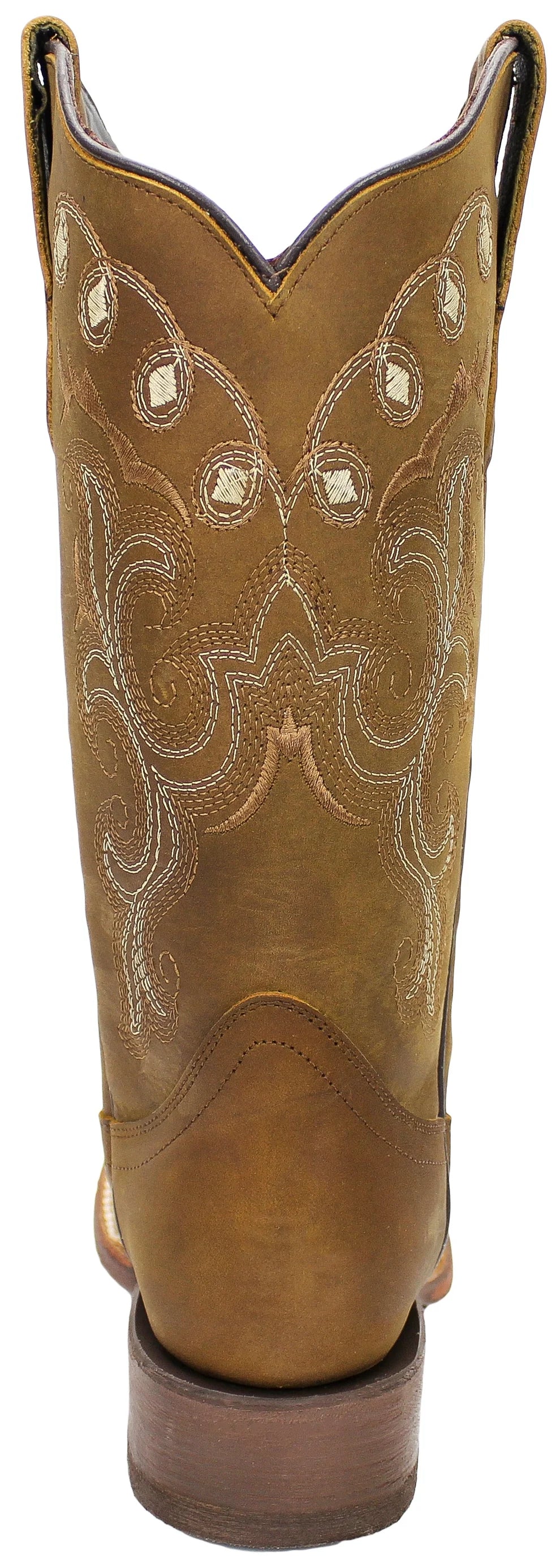Women´s Silverton Sara All Leather Square Toe Boots-Tobacco