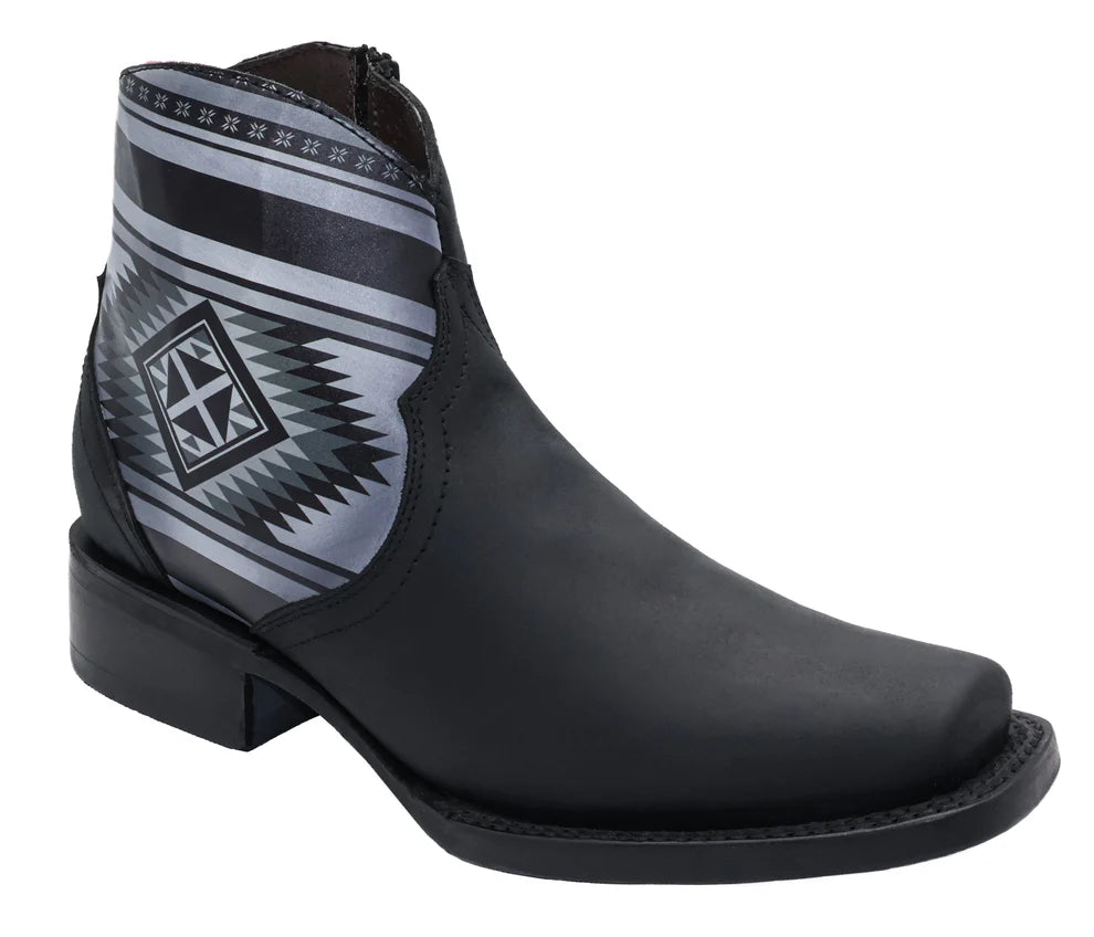 Women´s Silverton Shania All Leather Square Toe Short Boots-Black