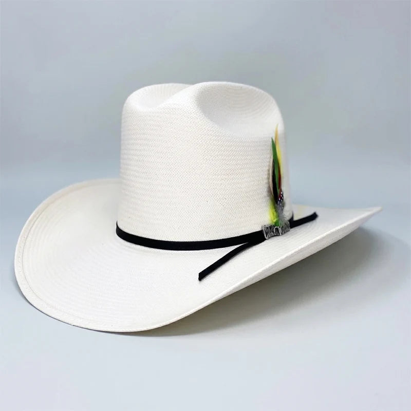 Cuernos Chuecos 100X Durango Style Western Cowboy Shantung Straw Hat