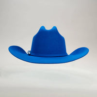 Men’s Rodeo Cartie JB 50X Texas Style Texana Cowboy Felt Hat - Blue