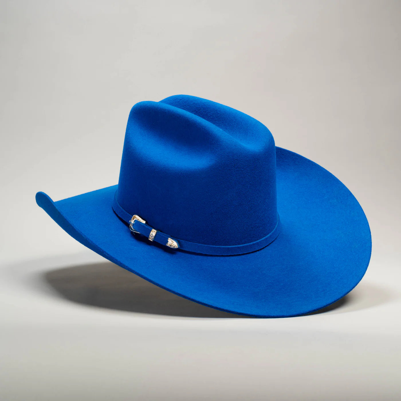 Men’s Rodeo Cartie JB 50X Texas Style Texana Cowboy Felt Hat - Blue
