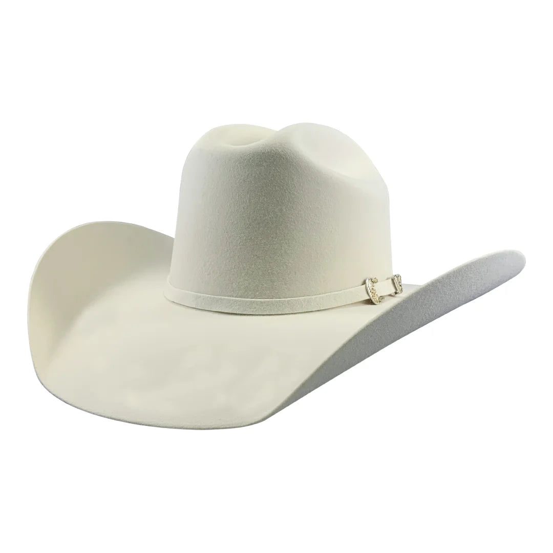 Tombstone 20X Roper Style Western Cowboy Fur Felt Hat - White