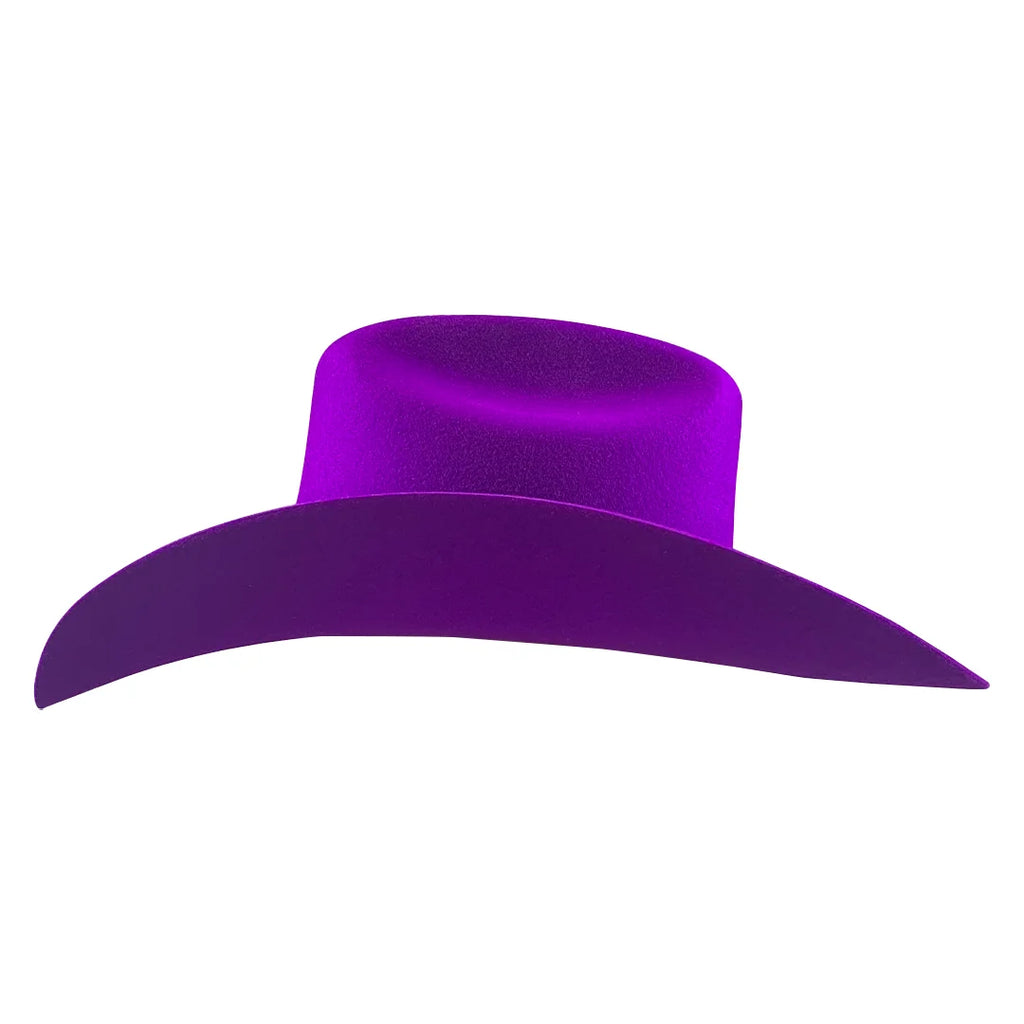 Tombstone 20X Roper Style Western Cowboy Fur Felt Hat - Purple