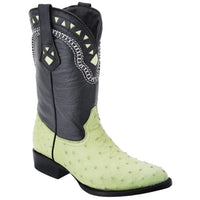 White Diamonds Men's Genuine Ostrich Original 900 Cowboy Boots – Pistacho