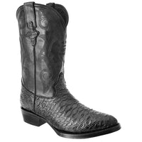 White Diamonds Men's Anteater Print Square Toe Cowboy Boots – Black