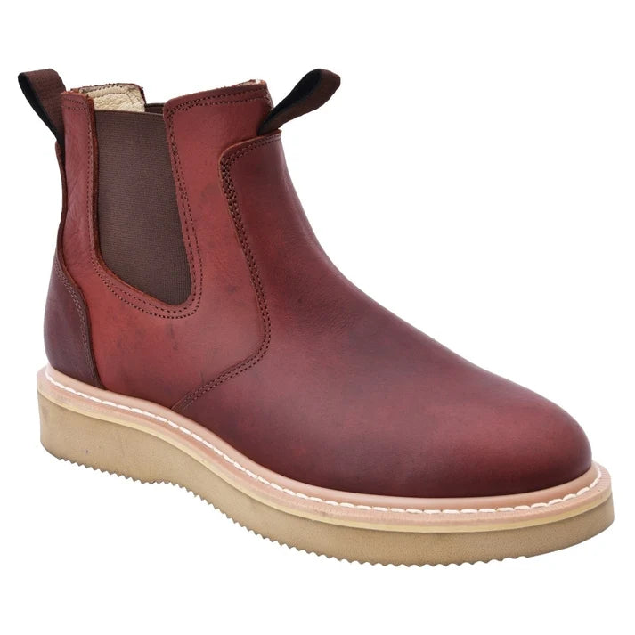 White Diamonds Men's Leather Chelsea Work Ankle Boots – Shedron
