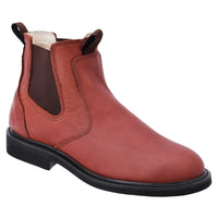 White Diamonds Men's Leather Chelsea Work Ankle Boots – Shedron