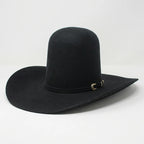 Tombstone 20X Open Crown Style Western Cowboy Fur Felt Hat - Black