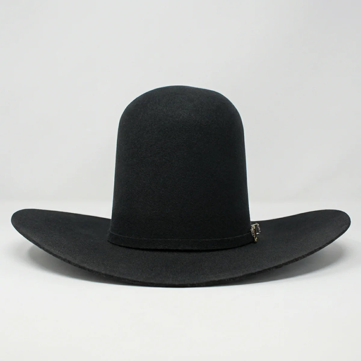 Tombstone 20X Open Crown Style Western Cowboy Fur Felt Hat - Black