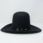 Tombstone 20X Open Crown Style Western Cowboy Fur Felt Hat - Black