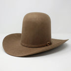 Tombstone 20X Open Crown Style Western Cowboy Fur Felt Hat - Oak Brown