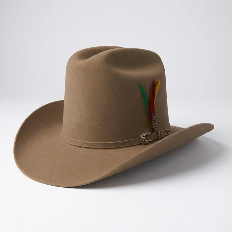 Tombstone 20X Patron Style Western Cowboy Fur Felt Hat - Nutria