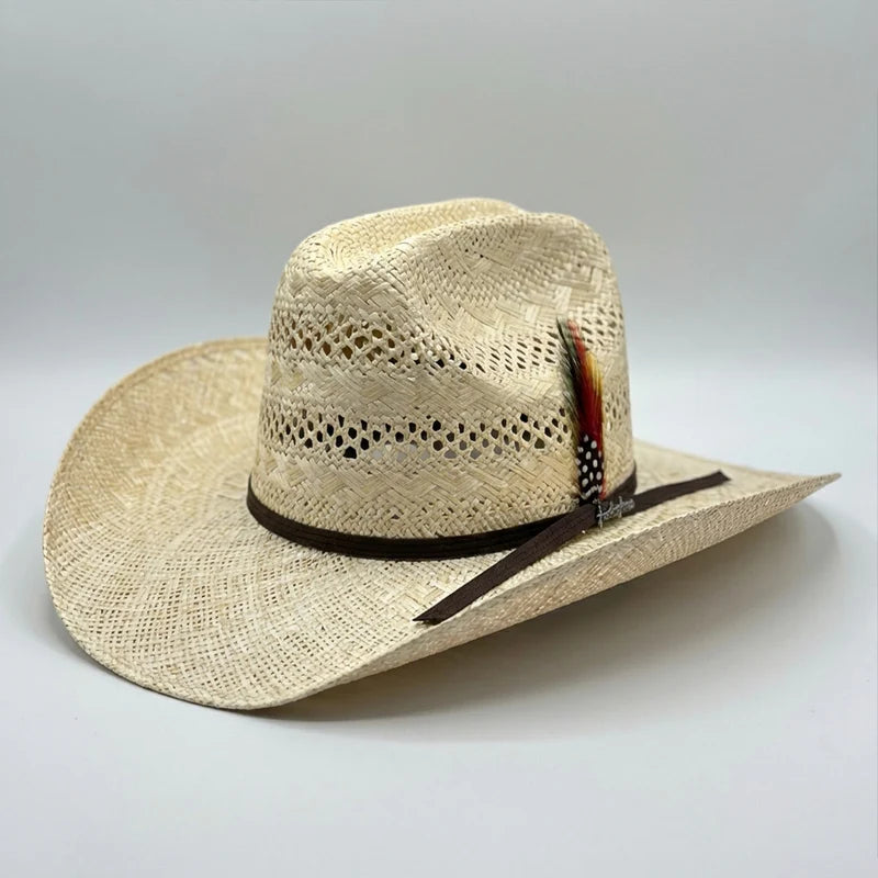 Tombstone Sonora Sisal Quarter Horse Style Western Cowboy Shantung Straw Hat