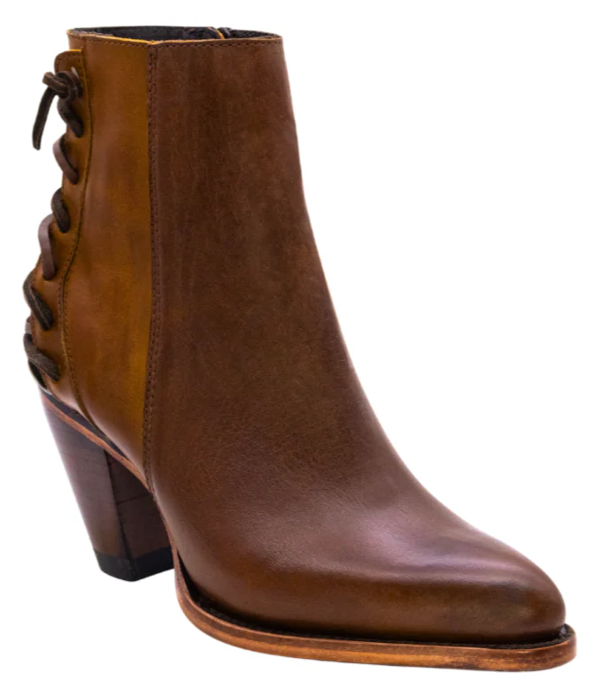 Women´s Silverton Walker All Leather Snip Toe Short Boots-Brown