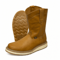 A&A Western Wear Men's Leather Round Toe Work Western Boots – Honey - OriginalWestern.com