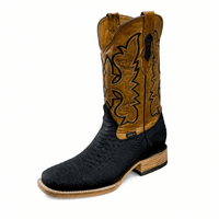 A&A Western Wear Men's Python Print Square Toe Western Boots – Black - OriginalWestern.com
