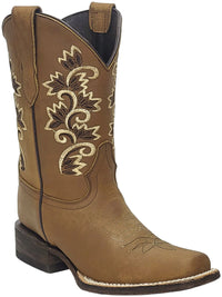 Women´s Silverton Amanda All Leather Square Toe Boots-Tobacco