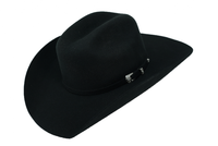 Men’s Morcon 20X Marlboro R-8 Style Western Cowboy Fur Felt Hat - Black