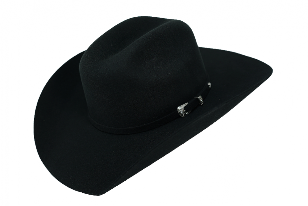 Men’s Morcon 20X Marlboro R-8 Style Western Cowboy Fur Felt Hat - Black
