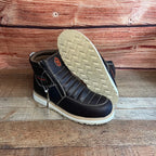 Men's Best Work Boots Zipper Genuine Leather Oil Water Resistant Est. 339 Brown