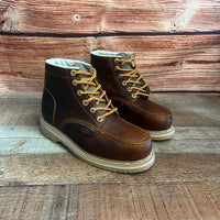 Men's Leather Laces Durable Sole Oil/Water Resistant With/Without Steel Toe J01/S01