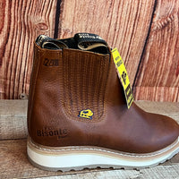 Men's Double Density Soles Oil Resistant Leather Work Half Ankle Boot Est. 427