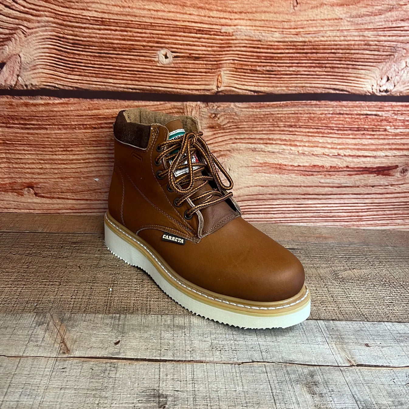 Men's Work Lace Up Leather Boots With and Without Steel Toe Est. 202