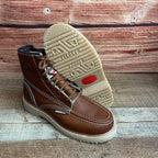 Men's Work Boots Genuine Leather Oil Water Resistant Strong and Light Weight Soles Est. 250 Gold Brazon Sole