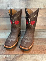 Women's Western Cowgirl Boots Genuine Leather Est. 706 Brown
