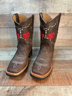 Women's Western Cowgirl Boots Genuine Leather Est. 706 Brown