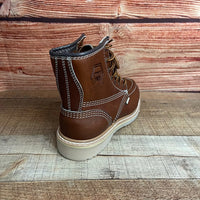 Men's Work Boots Genuine Leather Oil Water Resistant Strong and Light Weight Soles Est. 250 Gold Brazon Sole