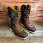 Men's Best Work Ruper Rodeo Boots Genuine Leather Oil Water Resistant Est. 698 Caoba