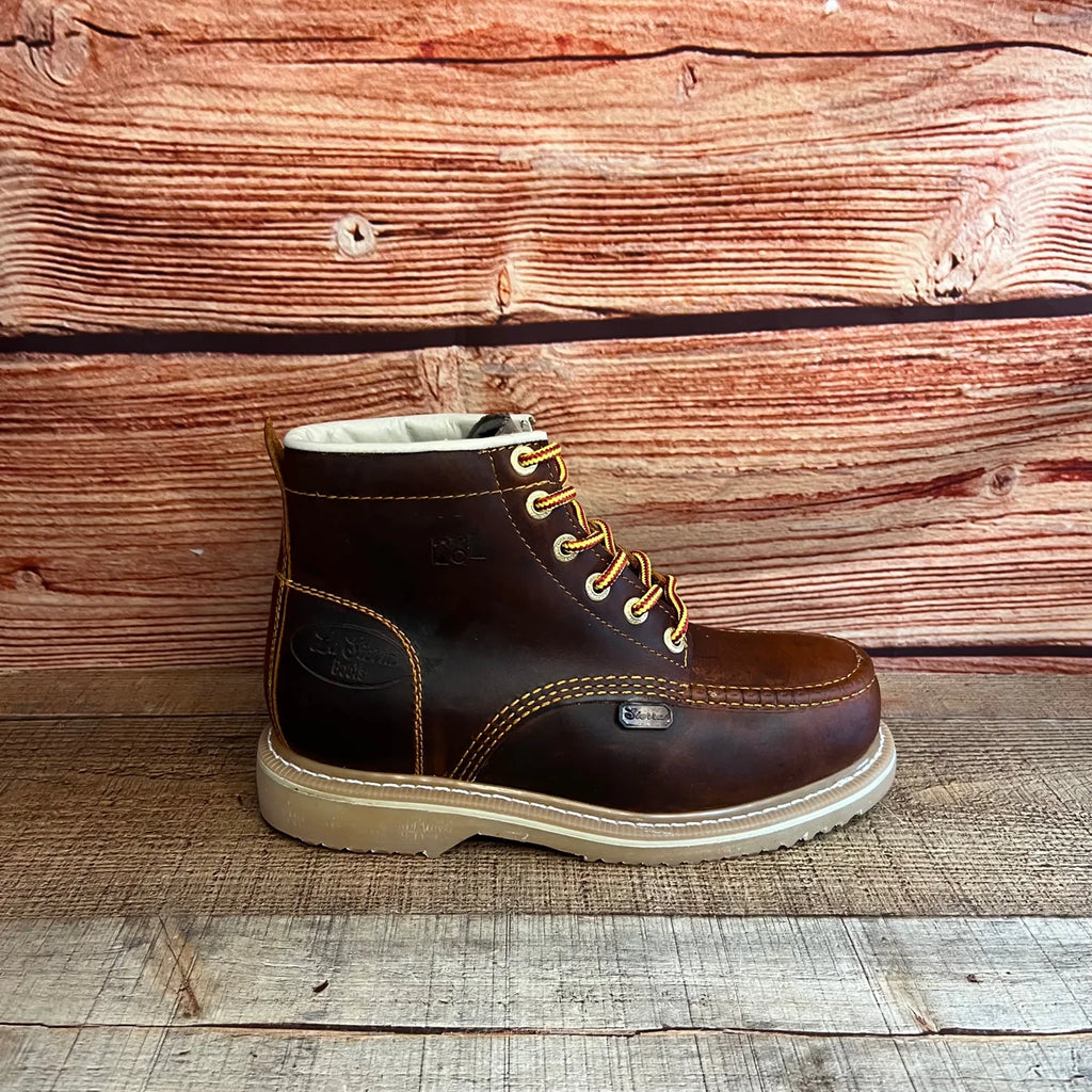 Men's Leather Laces Durable Sole Oil/Water Resistant With/Without Steel Toe J01/S01