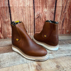 Men's Double Density Soles Oil Resistant Leather Work Half Ankle Boot Est. 427