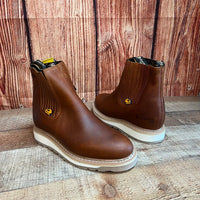 Men's Double Density Soles Oil Resistant Leather Work Half Ankle Boot Est. 427