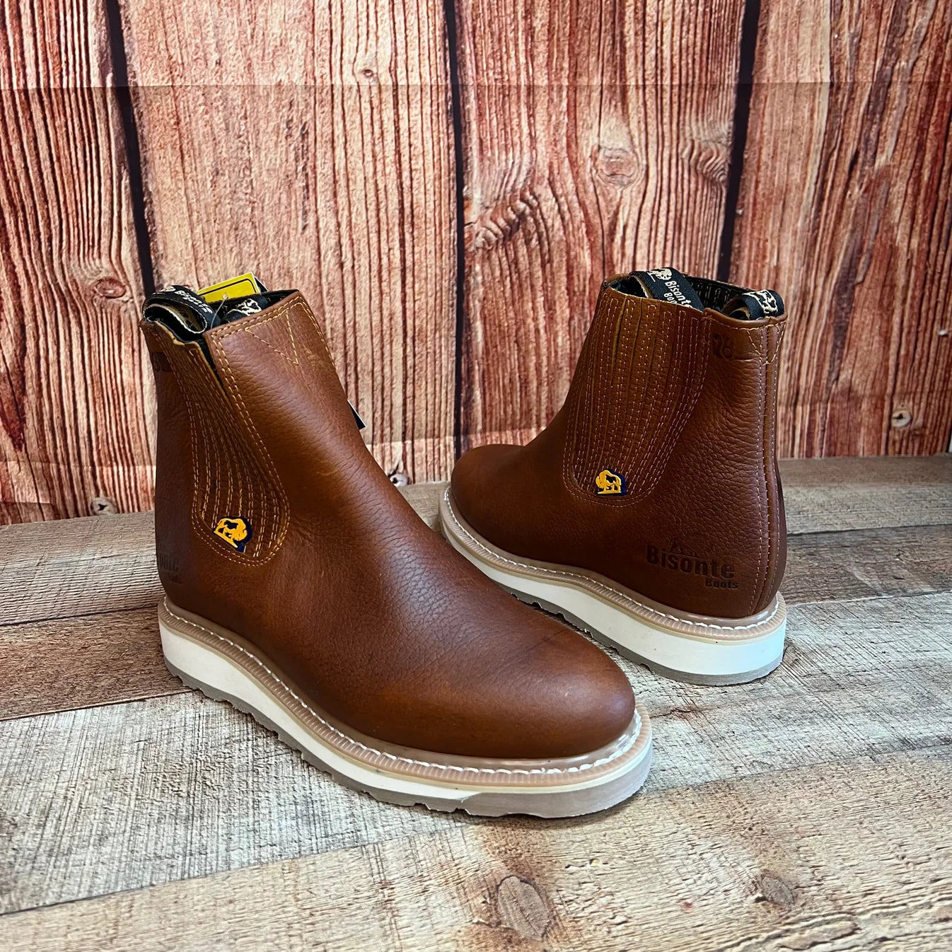 Men's Double Density Soles Oil Resistant Leather Work Half Ankle Boot Est. 427