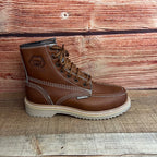 Men's Work Boots Genuine Leather Oil Water Resistant Strong and Light Weight Soles Est. 250 Gold Brazon Sole