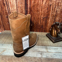 Men's Ruper Style Genuine Leather Round Soft Toe Work Boots Est. 303 Hazel
