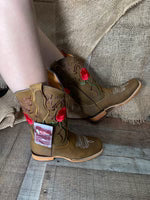 Women's Rodeo Napa Leather Sole Cowgirl Boots Est. 703 Tan