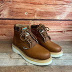Men's Work Lace Up Leather Boots With and Without Steel Toe Est. 202