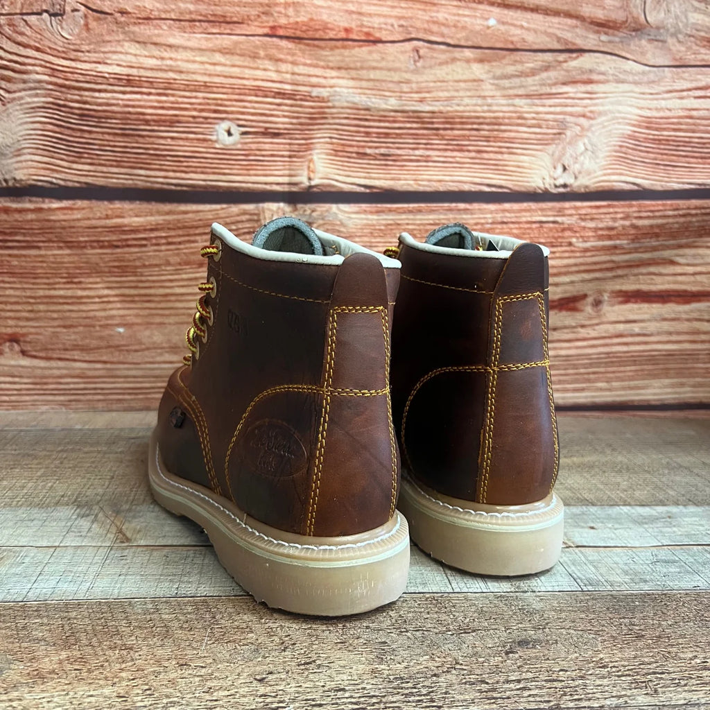 Men's Leather Laces Durable Sole Oil/Water Resistant With/Without Steel Toe J01/S01