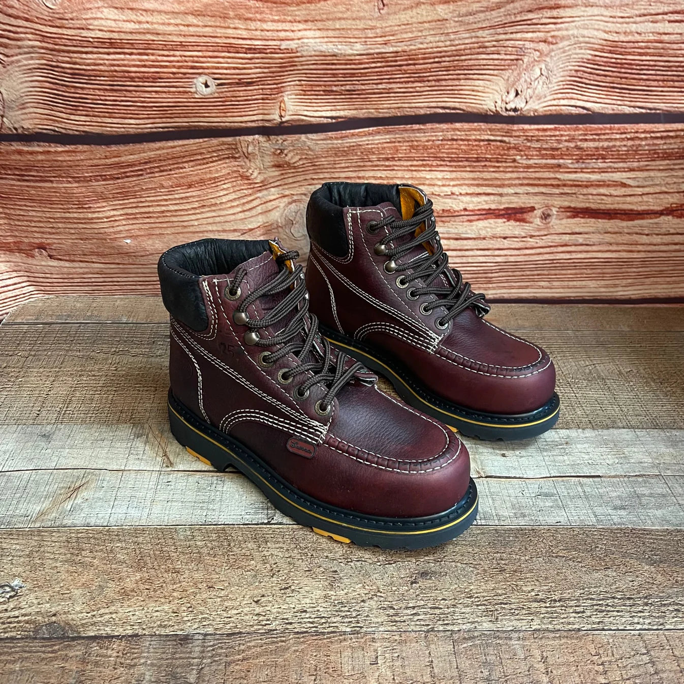 Men's Best Work Boots Laces Genuine Leather Oil Water Resistant Est. 425