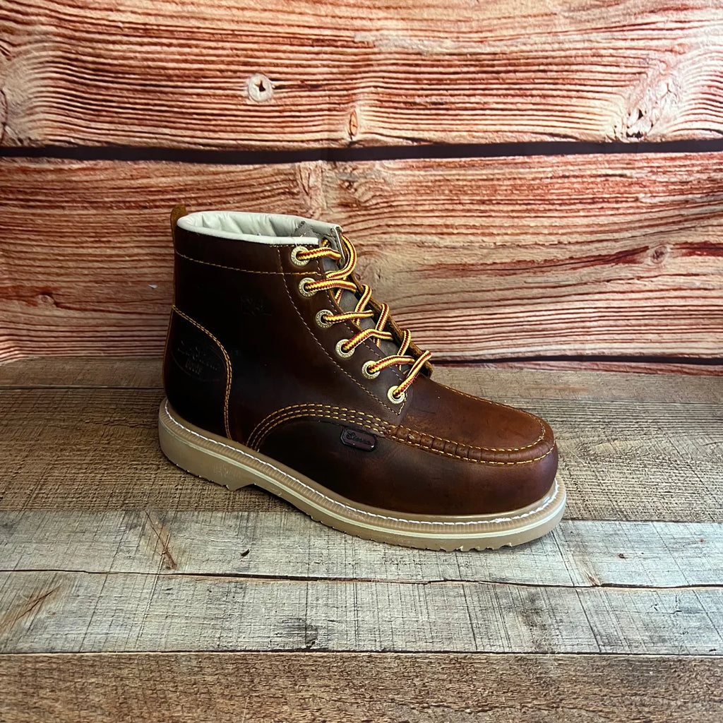Men's Leather Laces Durable Sole Oil/Water Resistant With/Without Steel Toe J01/S01