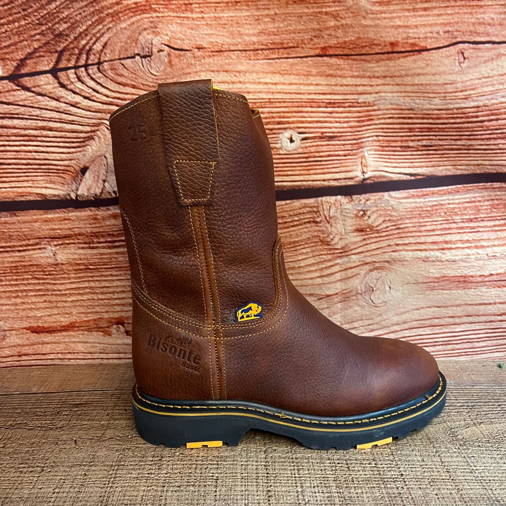 Men's Western Rodeo Work Boots Pull On Leather Oil Water Resistant Est. B23